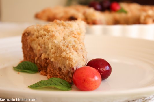 עוגת שזיפים עם שטרייזל – עוגה פירות וללא גלוטן